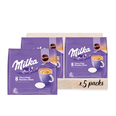 Senseo Milka Kakao Pads, 5 X 8 Getränke, 40 Kaffeepads - Bild 1 von 4