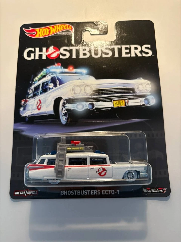 Hot wheels Ghostbusters ECTO-1 on Real Riders rare replica Entertainment 2019 - Bild 1 von 4