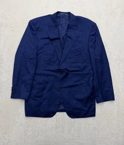 Blazer Canali Saks Fifth Para Hombre 40R Azul Lana Ventana Deporte Hecho en Italia - Imagen 1 de 19