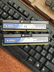 4GB 2x2GB PC2-6400 DDR2-800 CORSAIR CM2X2048-6400C5C XMS2-6400 MEMORY KIT - Imagen 1 de 3