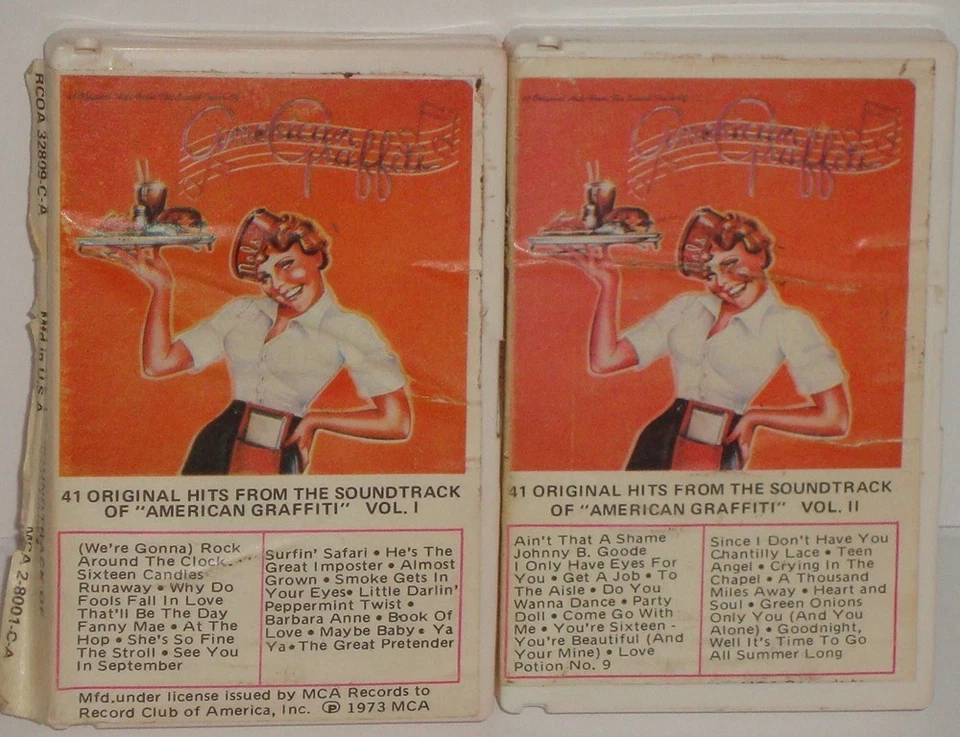American Graffiti Volume I & II Soundtrack Album Cassette Snapcase Record Club - Image 1 of 3