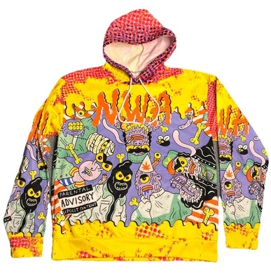 Garment One Sudadera con Capucha Estampado Multicolor Unisex Talla Mediana N.W.A Sudadera con Capucha Foto 1 de 4