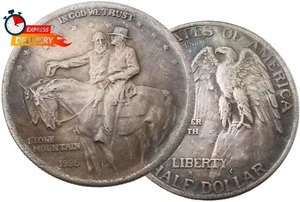 1925 Stone Mountain Half Dollar - Picture 1 of 4