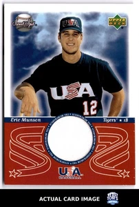 2002 Upper Deck Sweet Spot #USA-EM ERIC MUNSON USA Baseball MEM NM - Bild 1 von 4