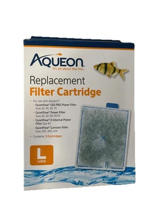 Aqueon QuietFlow Replacement Filter Cartridge Large 3 pack - Image 1 of 3