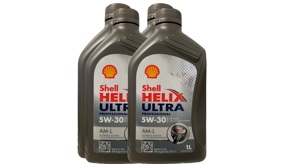 Shell Helix Ultra Professional AM-L 5W-30 Motoröl 4x1 Liter MB 229.51 BMW LL04 - Bild 1 von 3