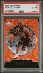 1998 Upper Deck Ovation Michael Jordan #7 PSA 8 - Bild 1 von 3