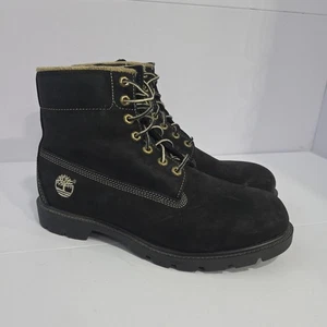 Men Black Timberland Lunar New Year 6" Leather Lace Up Boots Size US 10.5 51049 - Picture 1 of 13