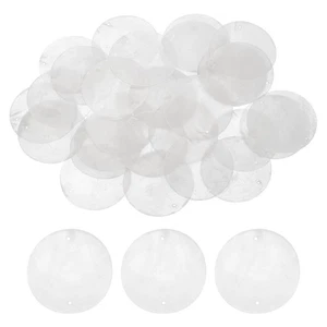 100Stück 50 mm runde Capiz-Muscheln, natürlicher Capiz-Muschel-Scheiben-Anhänger - Bild 1 von 7