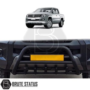 Volkswagen Amarok 2010-2017 Bull Bar Matt Schwarz (Nudge Spoiler) VW - Bild 1 von 5