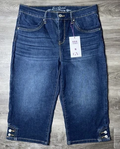 Gloria Vanderbilt Skimmer Donna Kaia Denim Taglia 8 Media NUOVO Dimagrante - Foto 1 di 8