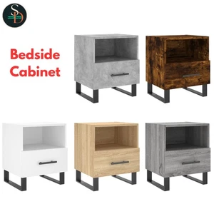 Bedside Cabinets Nightstand Bedside Table Bed Cabinet Engineered Wood vidaXL - Picture 1 of 31