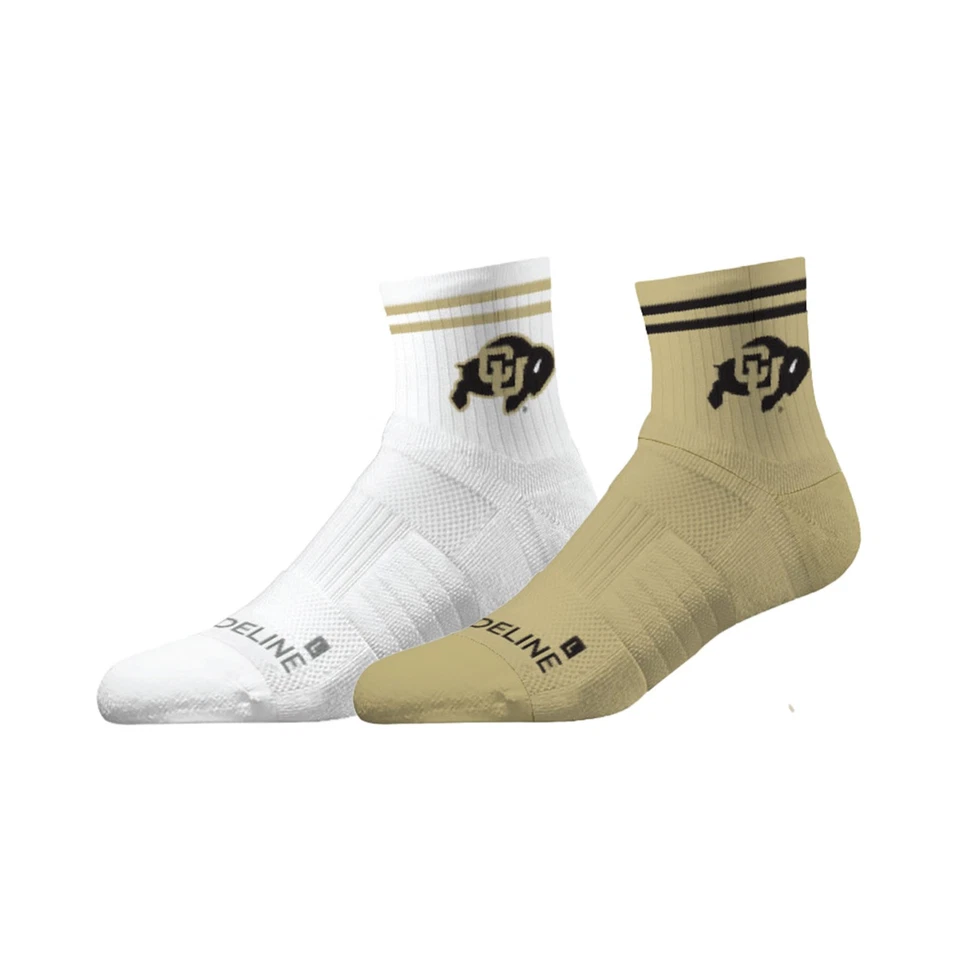 Unisex Strideline Colorado Buffaloes Premium Knit 2-Pack Half Calf Socks Set - Image 1 of 1