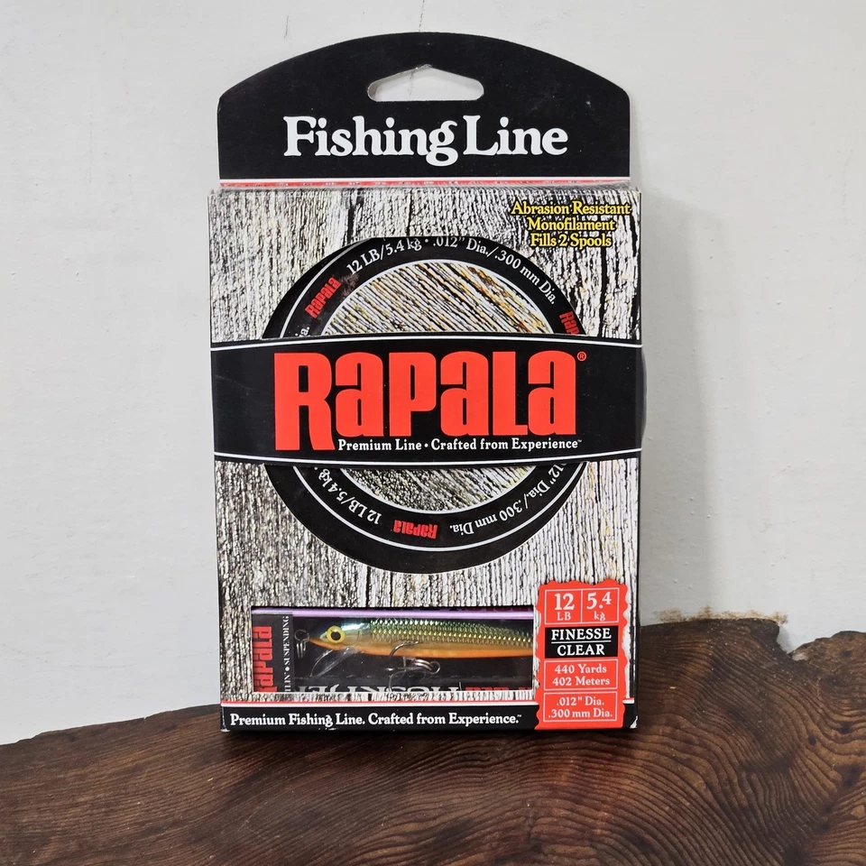 Línea de pesca Rapala 12 lb 440 yardas y rapala Husky plantilla combo Foto 1 de 4