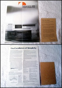 Vintage Nakamichi 480 2 Head Cassette Deck Product Information - Picture 1 of 1