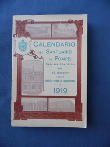 CALENDARIO BASILICA PONTIFICIA SANTISSIMO ROSARIO IN VALLE DI POMPEI-1919 - Picture 1 of 1