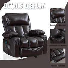 Home Recliner Massage Chair with Rocking & Heating Function for Living Room US
