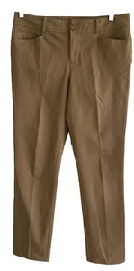 Lauren Ralph Lauren Pants Womens Sz 8 Classic-Fit Stretch Tan 5 Pocket Preppy - Picture 1 of 5