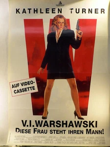 V.I. Warshawski - Kathlee Turner - Videoposter A1 84x60cm gefaltet (R) - Picture 1 of 1