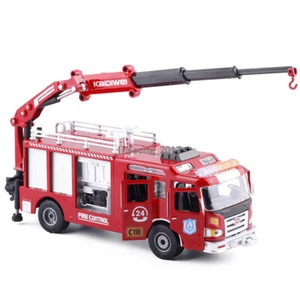 Fire Truck Toys for Boys 1:50 Diecast Rescue Fire Engine Model Metal Toy Car - Picture 1 of 7