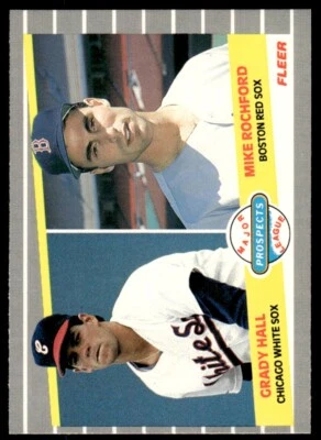 1989 Fleer Grady Hall/Mike Rochford Baseball Card #650 - Image 1 of 2