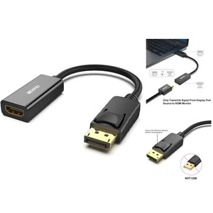DisplayPort auf HDMI Adapter Unidirektional 4K Kompatibel für Laptop PC TV Pr... - Bild 1 von 2