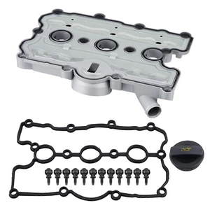 Cylinder Valve Cover & Gasket for Audi A4 A5 Quattro Q7 S4 S5 VW Touareg DOHC - Picture 1 of 12