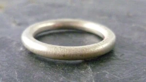Ring edel mattes schlichtes rundes Design 925er Sterling Silber - Bild 1 von 4