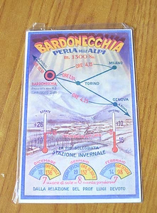 Postkarte Bardonecchia Pearl Alpen Bahnhof Von Pflege Wohnzimmer Nicht Reisten - Picture 1 of 1