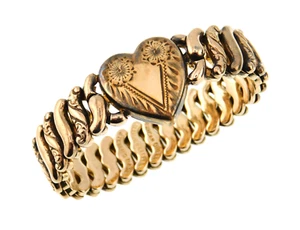 Brazalete de novia de colección American Queen Pitman & Keeler base esterlina llena de oro - Imagen 1 de 10
