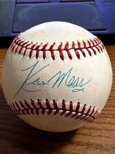 KEVIN MAAS 5 SIGNED AUTOGRAPHED OAL BASEBALL! Yankees, Twins! - Picture 1 of 2