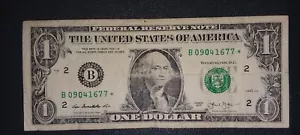 2013 duplicate star note New York one dollar bill. - Picture 1 of 5