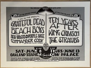 Grateful Dead/Beach Boys/King Crimson Plus! Tenne FIRMATE! '74 Day On The Green 1 - Foto 1 di 1