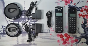 Philips D160 DUO Schnurloses Telefon mit 2 Mobilteile - Schwarz w24-FZ3732 - Bild 1 von 10
