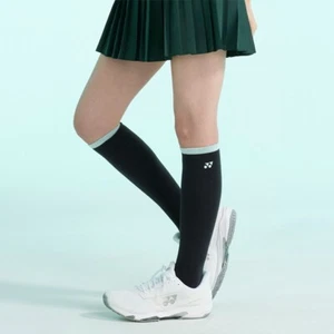 Yonex 2025 Women's Knee-High Sportswear Socks Tennis Socks Khaki Gray 255SN005F - Picture 1 of 4