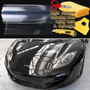 48"x60" Clear Bra Paint Protection Vinyl Film Wrap Transparent Car Paint Shield - Picture 1 of 10