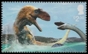 GB 5144 The Age of the Dinosaurs Megalosaurus £2.00 single MNH 2024 - Picture 1 of 1