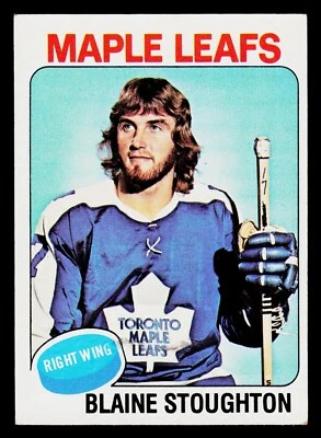 1975-76 Topps Hockey Card #265 Blaine Stoughton Toronto Maple Leafs - Image 1 of 2