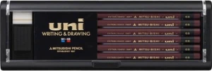 Mitsubishi Uni Writing and Drawing Pencils Set of 12 Pencils 9H-6B - Picture 1 of 4