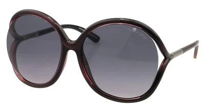 Gafas de sol Tom Ford RHI ciruela degradada lente de humo FT0252 05B 59-16 125 Foto 1 de 4