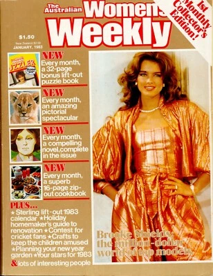 Australian Women's Weekly - January 1983 - Brooke Shields, John Cleese, Keneally - Image 1 of 3