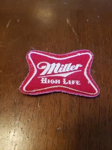 Parche de hierro bordado 2 x 2-3/4 cerveza Miller High Life vintage - Imagen 1 de 5