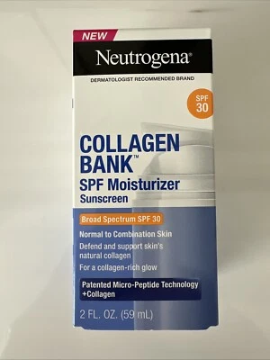 Neutrogena Collagen Bank Moisturizer Sunscreen SPF 30 2 fl oz Exp 12/2026 - Image 1 of 4