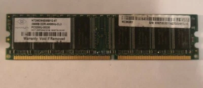 RAM DDR 256 MB PC-3200U non-ECC 400MHz CL3 NANYA NT256D64S88B1G-5T - Immagine 1 di 2