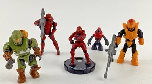 Mega Bloks Consturx Halo Minifig Lot Master Chief Covenant Grunt UNSC Spartan - Picture 1 of 6