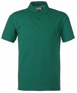 HH121 VERDE XXXL 116464 Polo Uomo Donna Tinta Unita Manica Corta Piquet Verde HH - Foto 1 di 1