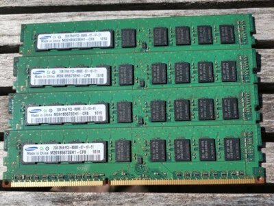 Samsung M391B5673EH1-CF 8GB (4x2GB) Kit DDR3-1066 PC3-8500E SERVER ONLY MEMORY - Image 1 of 2