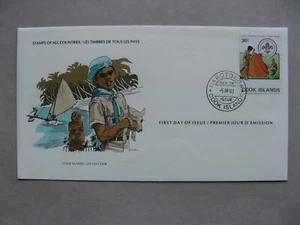 COOK ISL. cover FDC 1983, scouting - Picture 1 of 1