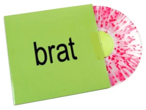 Charli xcx - brat - Clear Pink Splatter Vinyl LP, New Sealed, Rare Indie Excl. - Picture 1 of 2