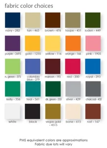 SWATCHES of 600d denier Polyduck approx 2" x 4" fabric, Choose up to 3 colors - Picture 1 of 1